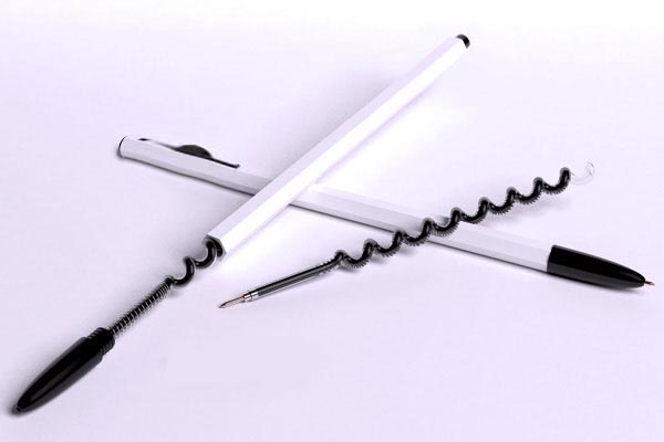 Ручки со стержнем в виде спирали