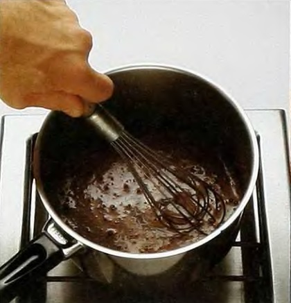 Какао рецепт с фото - помешивание какао