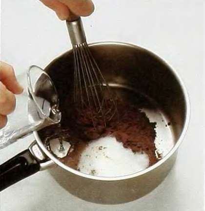 Какао рецепт с фото - Растворение какао-порошка