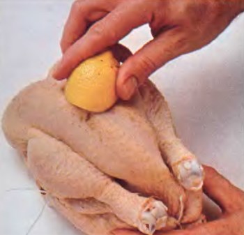 Приготовление тушки курицы