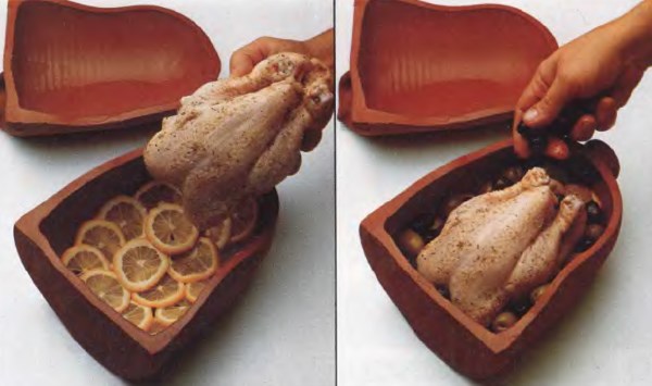 Как запечь курицу в глиняном сосуде